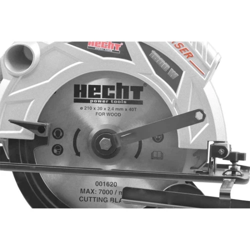 Fierastrau circular HECHT 1620, putere motor 1800 W, diametru panza 210 mm, 5000 rpm