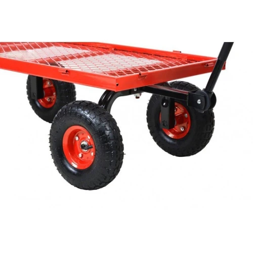 Remorca, carucior HECHT 52184, capacitate incarcare 350 kg, compatibila cu tractorasele de tuns iarba Hecht 5114, 5116, 5176, 5639, 5938, 5922