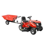 Remorca pentru transport HECHT 53080, compatibila si cu tractoarele de gazon, capacitate incarcare 300 kg