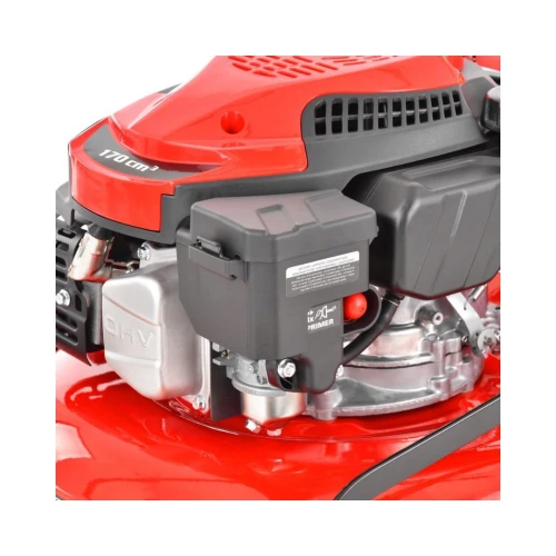 Masina de tuns iarba cu motor pe benzina, autopropulsata, HECHT 550 SW, 2.6 kW, 170 CC, latime de lucru 48 cm, cos colector 60 l