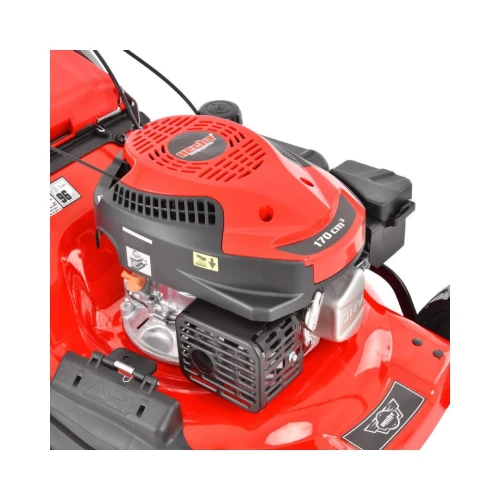 Masina de tuns iarba cu motor pe benzina, autopropulsata, HECHT 550 SW, 2.6 kW, 170 CC, latime de lucru 48 cm, cos colector 60 l
