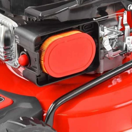 Masina de tuns iarba cu motor pe benzina, autopropulsata, HECHT 554 SX 5in1, 4.4 kW, 224 CC, latime de lucru 53 cm, cos colector 75 l