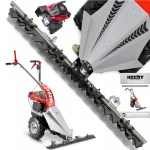 Motocositoare HECHT 587, motor 4 timpi, capcitate cilindrica 196 CC, putere 5 CP, latime 87 cm, carcasa de otel, inaltime ajustabila