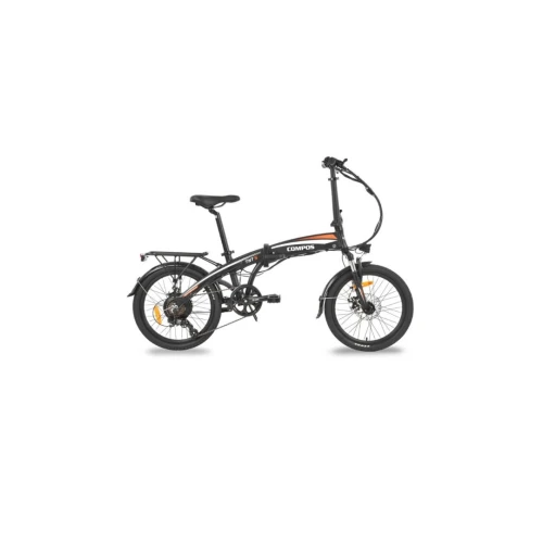 Bicicleta electrica Hecht Compos Black, schimbator shimano