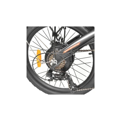 Bicicleta electrica Hecht Compos Black, schimbator shimano