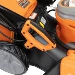 Masina de tuns gazon pe acumulator RURIS RXI RXRI4645Ae, latime taiere 460 mm, inaltime de lucru 25-80 mm, cu acumulator Li-Ion 20 V 5 Ah, incarcator