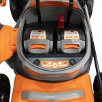 Masina de tuns gazon pe acumulator RURIS RXI RXRI4645Ae, latime taiere 460 mm, inaltime de lucru 25-80 mm, cu acumulator Li-Ion 20 V 5 Ah, incarcator