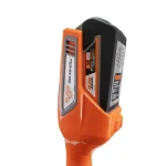 Motocoasa electrica pe acumulator RURIS RR 3845e, 200 Wh, diametru taiere cu fir 380 mm, cu cutit metalic 255 mm, fara acumulator, fara incarcator