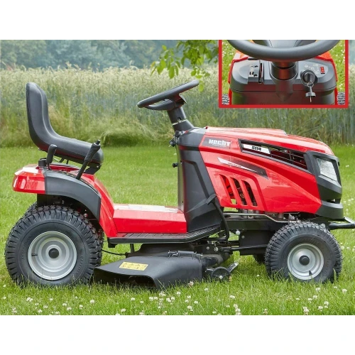 Tractor pentru gazon Hecht 5114, 452 cmc, 14 cp, 8.3 Km/h, latime de lucru 98 cm