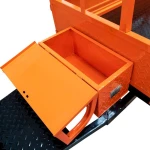 Remorca motocultor RURIS 551XL, capacitate incarcare 550 kg, basculare cu telescop