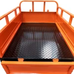 Remorca motocultor RURIS 551XL, capacitate incarcare 550 kg, basculare cu telescop