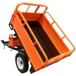 Remorca motocultor RURIS 551XL, capacitate incarcare 550 kg, basculare cu telescop