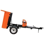 Remorca motocultor RURIS 451XL, capacitate incarcare 450 kg, basculare cu telescop