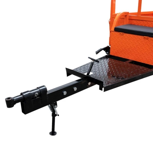 Remorca motocultor RURIS 451XL, capacitate incarcare 450 kg, basculare cu telescop