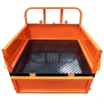 Remorca motocultor RURIS 451XL, capacitate incarcare 450 kg, basculare cu telescop