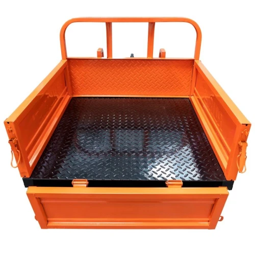 Remorca motocultor RURIS 451XL, capacitate incarcare 450 kg, basculare cu telescop