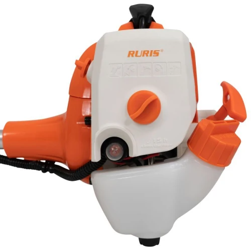 Motocoasa de umar RURIS RR 241 Bravo 241rr2022, motor benzina Khumma 2 timpi, 24 CC, 1 CP, diametru taiere 255 mm, ham, autocut, cutit 3 dinti