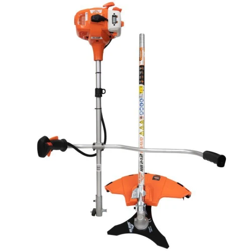 Motocoasa de umar RURIS RR 242 Bravo 242rr2022, motor Khumma 2 timpi, 24 CC, 1 CP, diametru taiere 255 mm, ham, autocut, cutit 2 dinti, cutit 3 dinti