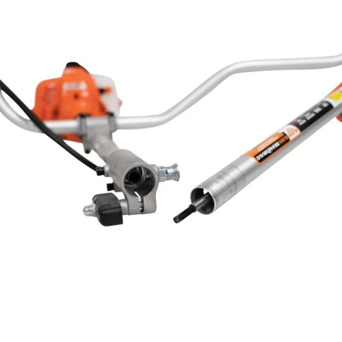 Motocoasa de umar RURIS RR 242 Bravo 242rr2022, motor Khumma 2 timpi, 24 CC, 1 CP, diametru taiere 255 mm, ham, autocut, cutit 2 dinti, cutit 3 dinti