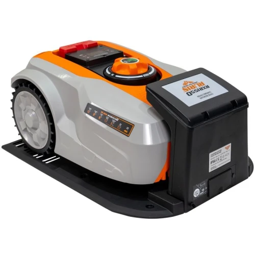 Robot de tuns gazon RURIS RXR 1550,, Bluetooth, Wifi, Senzori de ploaie, Senzori de impact
