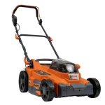 Masina de tuns gazon pe acumulator RURIS DAC 3744e, latime taiere 370 mm, inaltime de lucru 25-75 mm, cu acumulator Li-Ion 2 x 20 V 4 Ah, incarcator