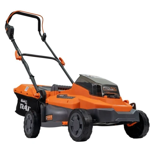 Masina de tuns gazon pe acumulator RURIS DAC 3324e, latime taiere 330 mm, inaltime de lucru 25-75 mm, cu acumulator Li-Ion 20 V 4 Ah, incarcator