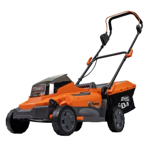 Masina de tuns gazon pe acumulator RURIS DAC 3324e, latime taiere 330 mm, inaltime de lucru 25-75 mm, cu acumulator Li-Ion 20 V 4 Ah, incarcator