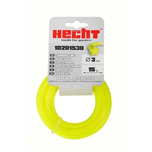 Fir pentru trimmer HECHT 10201530, profil stea, diametru 3 mm, lungime 15 m