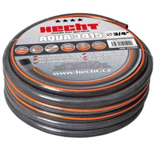 Furtun de grădină, HECHT AQUA 3415, cu trei straturi, diametru 3/4