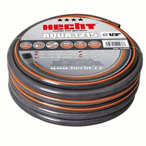 Furtun pentru gradinarit HECHT AQUA 1215, diametru 1/2 inch, lungime 15 m