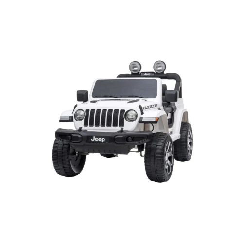 Masinuta pentru copii Hecht jeep wrangler rubicon-white 2 electromotoare lumini si efecte speciale