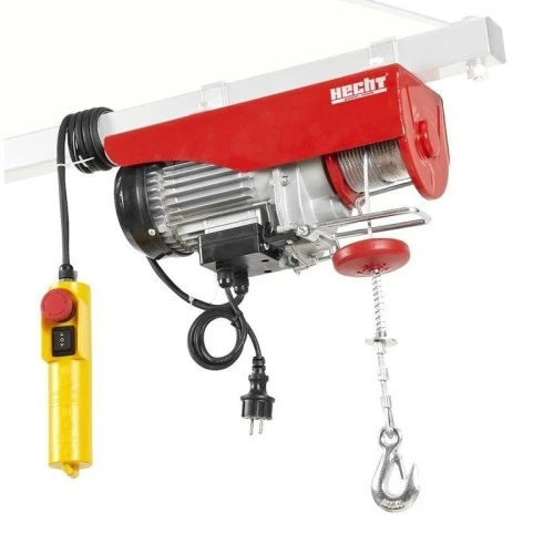 Troliu electric cu franghie HECHT 8450, putere motor 800 W, sarcina maxima 500 kg