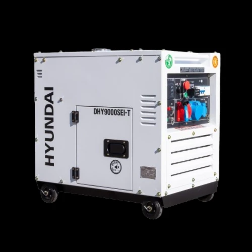 Generator de curent inverter trifazat cu motor diesel Hyundai DHY-9000SEi-T