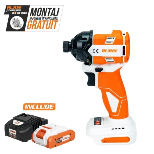 Masina de insurubat cu impact pe acumulator RURIS RMX 2300 POWER ALFA UP