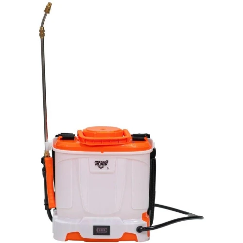 Pulverizator Electric Ruris RSE 500 Volum 5L Baterie Reincarcabila 1.3Ah 12V Alb/Portocaliu