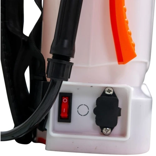 Pulverizator Electric Ruris RSE 500 Volum 5L Baterie Reincarcabila 1.3Ah 12V Alb/Portocaliu