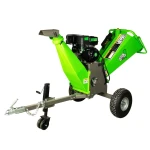  Tocator de crengi Micul Fermier, motor benzina 15CP, cu carlig de remorcare, 150mm diametru maxim de taiere, pentru rumegus