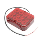 Lampa ceata spate LED 12V/24V rosie 12 LED-uri 100x80x25mm Breckner Germany