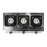 Mini aragaz portabil, Detoolz, 8.4kW, 3 ochiuri, Piezo