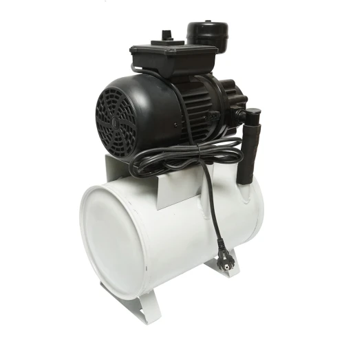 Pompa vacuum uscata cu motor 550W, 200L/min 1440rpm si rezervor pentru aparat de muls vaci Breckner Germany