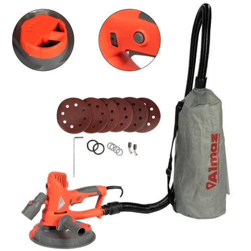 Slefuitor de pereti Almaz 750W, Ø180mm, cu variator de turatii si banda LED