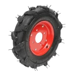 Roata completa 400/8 R1 4PR crampon cu janta rosie
