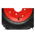 Roata completa 400/8 R1 4PR crampon cu janta rosie