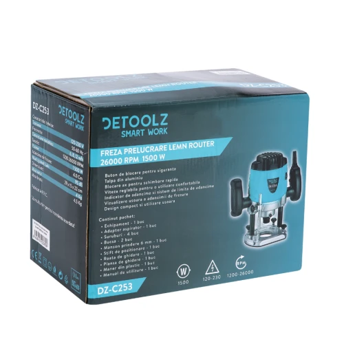 Freza prelucrare lemn Router 26000rpm 1500W