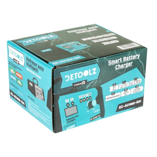 Redresor auto Detoolz, 360W 12V-24V, 15A-20A 10-400Ah CM