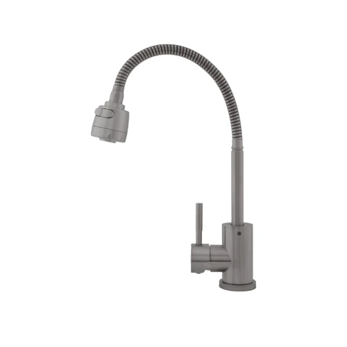 FB-011 Ref Baterie bucatarie SUS 304 pipa flexibila 2 functii crom mat VITAL FLOW