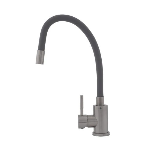 Baterie bucătărie SUS 304 cu pipă flexibilă gri VITAL FLOW FB-011 Ref Grey 