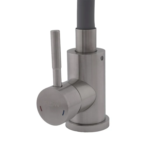 Baterie bucătărie SUS 304 cu pipă flexibilă gri VITAL FLOW FB-011 Ref Grey 