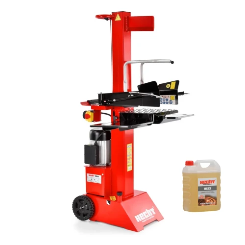 Despicator electric de lemne, vertical, HECHT 6810, 3000 W, forta 8 tone, diametru maxim bustean 30 cm, lungime bustean 55 cm + CADOU Ulei hidraulic HECHT HC 22, cantitate 4 litri, potrivit pentru despicatoarele de busteni