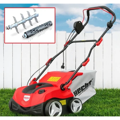 Aerator / Scarificator electric HECHT 1999 2 in 1, 2000 W, latime lucru 38 cm, sac colectare 45 l